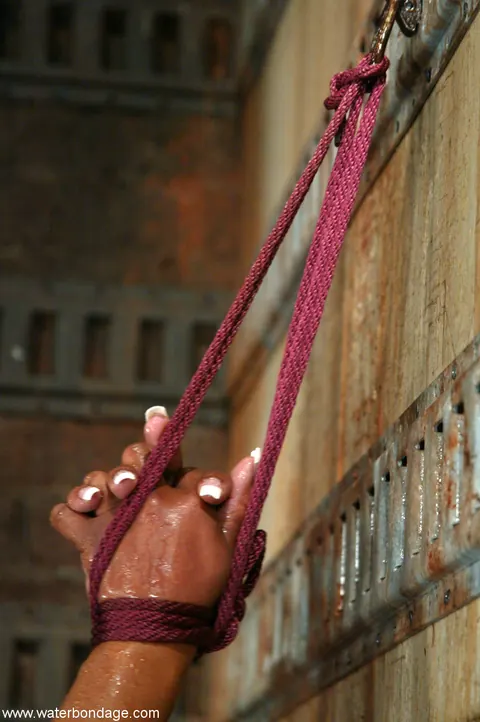 Lori Alexia: Ebony Brunette Endures Water Bondage While Bound – photo 6 of 21