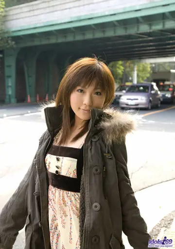 Slim Japanese Brunette Shows Panties and Strips Naked