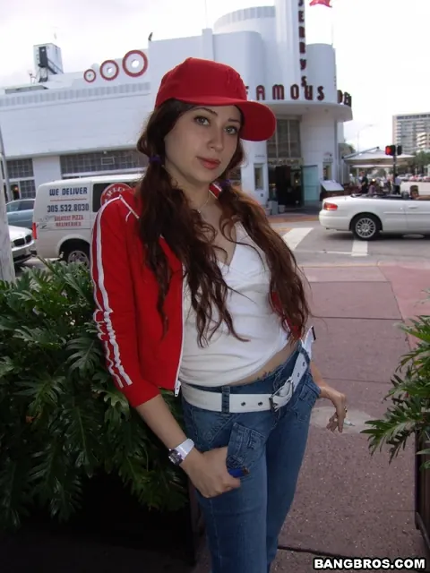 Thick Brunette in Jeans Sucks and Rides Two Cocks – photo 2 of 20