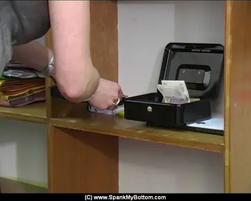 Brunette PAWG Pulls Panties Aside and Spreads in the Office