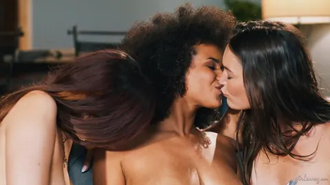 Jayden Cole: Tall Ebony, Redhead and Brunette MILFs Share a Lesbian Threesome – photo 21 of 21