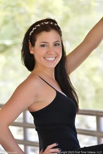 Woman in Glasses Flashes Her Body and Spreads Outdoors