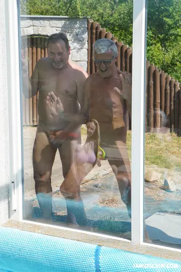 Mia Brown – Busty Blonde, Brunette and Redhead Fuck Poolside in a Group