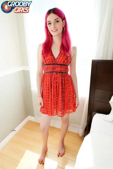 Petite Trans Woman Toys Her Ass Deep with a Dildo