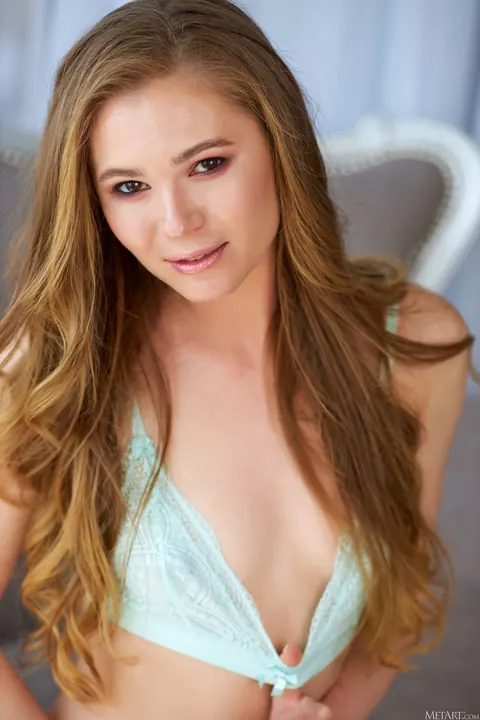 Tiva Cox: Petite Redhead Pulls Her Panties Aside in Lingerie – photo 3 of 21