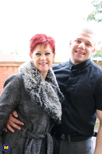 Redhead MILF Sucks and Fucks a Neighbor Outdoors