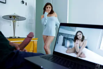 Leana Lovings – Brunette with Big Tits Gets Cum in Her Pussy from Her Roommate