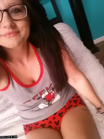 Brunette Takes Selfies Showing Her Big Natural Tits