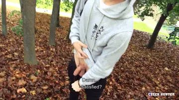 Guy Strokes His Cock and Gets a Facial