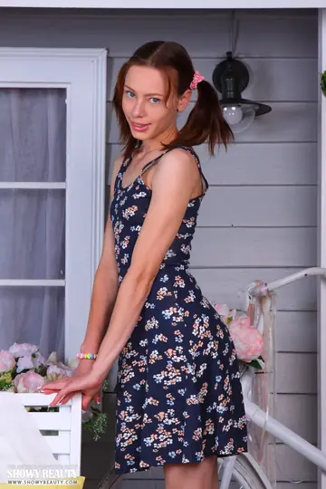 Slim Brunette PAWG Takes Off Her Skirt and Cotton Panties