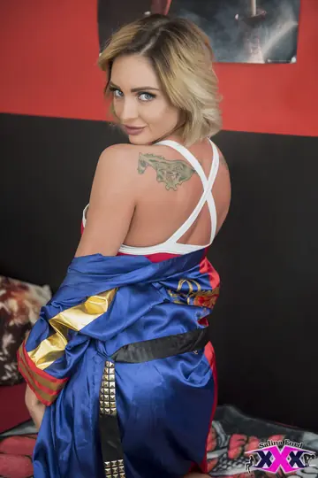 Salina Ford – Blonde PAWG with Big Tits Fingers and Fucks a Dildo