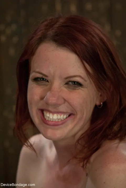 Lilla Katt: Redhead Bound to Metal Frame and Toyed with a Vibrator – photo 21 of 21