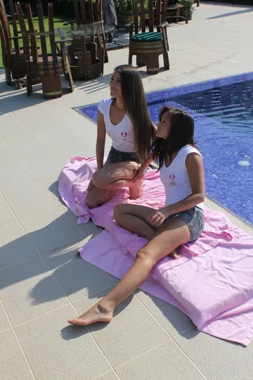 Lorena Garcia – Tall Blonde Lesbians Finger and Lick Pussy Outdoors
