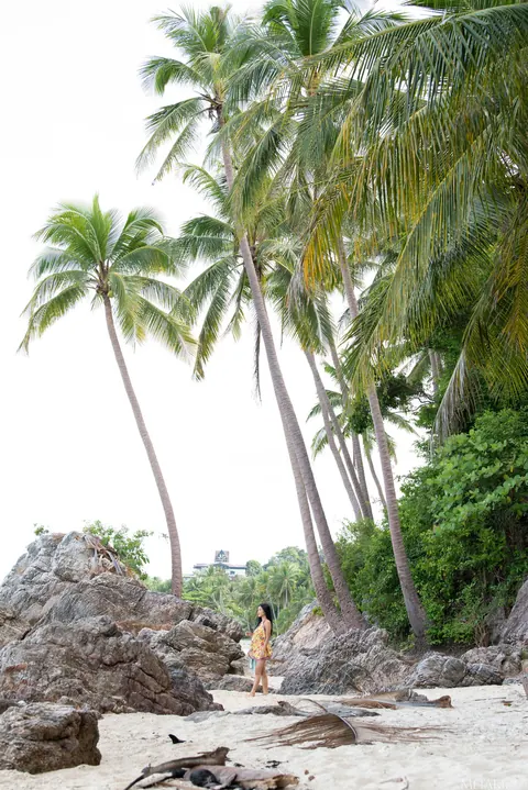 Busty Thai Brunette Unveils Hairy Pussy on the Beach – photo 1 of 20