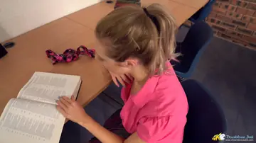 European Woman Reveals Nipple While Reading
