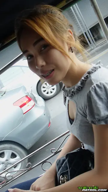 Petite Asian Redhead in Lingerie and Jeans Takes a Creampie