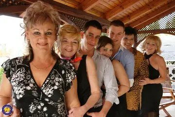 Thick European MILF Licks Pussy and Takes a Cumshot