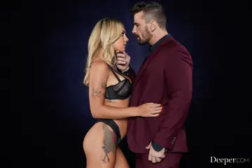 Angela White – Blonde Australian Women in Lingerie and Dresses Have Group Anal Sex