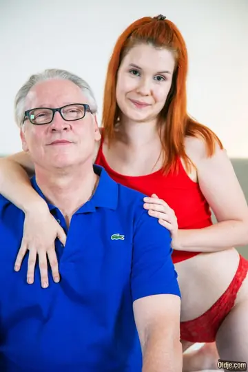 Curvy Redhead Swaps Oral and Rides an Older Lover