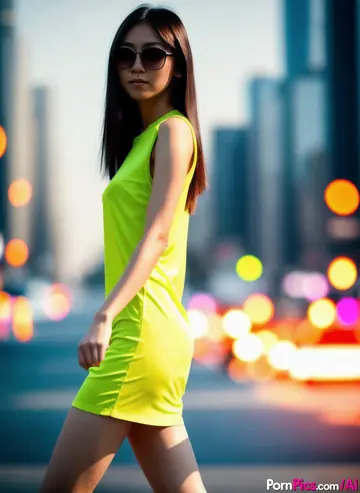AI-Generated Asian Woman Spreads Her Legs on the Street