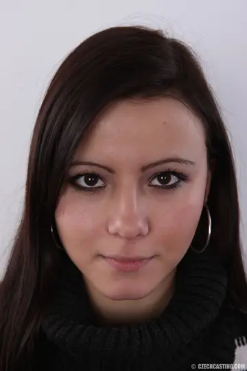 Busty Czech Brunette Strips Out of Her Jeans and Lingerie