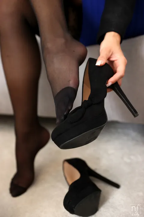Blanche Bradburry: Blonde Czech in Stockings Sucks Cock and Shows Her Pierced Pussy – photo 4 of 20