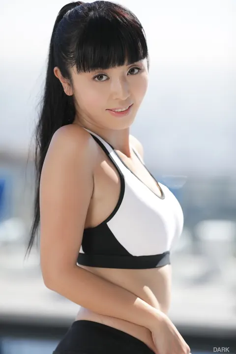 Marica Hase: Slim Japanese MILF Undresses Out of Her Yoga Pants by the Pool – photo 2 of 15