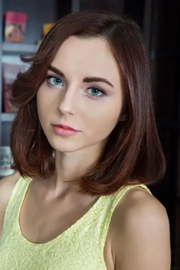 Aurmi – Petite European Brunette Pulls Panties Aside in a Dress and Heels