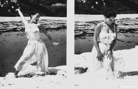 Marguerite Empey: Brunette with Big Natural Tits Poses Nude Outdoors in Vintage Set – photo 5 of 18