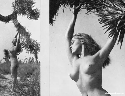 Marguerite Empey: Brunette with Big Natural Tits Poses Nude Outdoors in Vintage Set – photo 4 of 18
