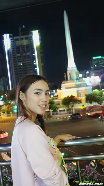 Slim Asian Woman in Shorts Takes Anal and Cum on Hairy Pussy