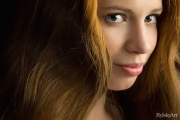 Busty Redhead Shows Hairy Armpits and Pussy Under Waterfall