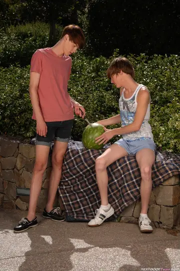 Two Men Fuck and Suck Cock Outdoors