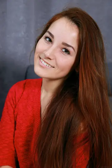 Stefany Sonri – Russian Redhead Spreads Her Trimmed Pussy