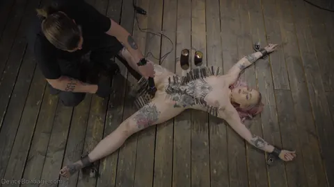 Slim Blonde in Bondage Masturbates with a Dildo – photo 14 of 20