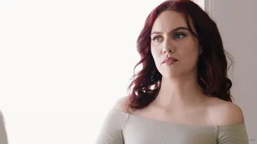 Freya Parker – Busty Brunette and Thick Redhead Share a Cock in a Threesome