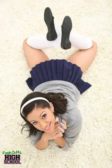Vanessa leon – Latina PAWG in Uniform Skirt Gives a Blowjob and Gets Fucked