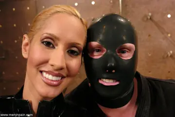 Isis Love – Busty Latina MILF Gives a Blowjob and Handjob to a Chained Man