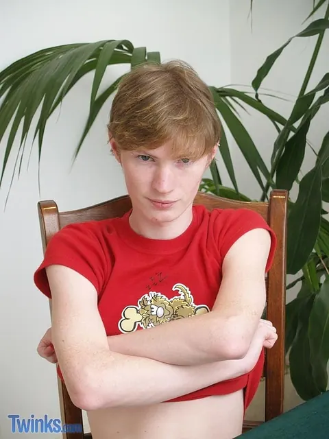 Redhead Guy Undresses and Masturbates – photo 3 of 21