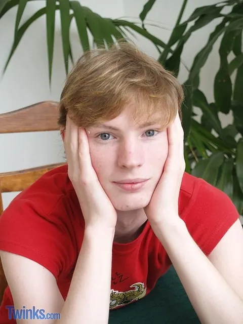 Redhead Guy Undresses and Masturbates – photo 2 of 21