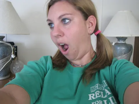 Redhead Amateur Makes Silly Faces in Clothed Selfies – photo 13 of 20