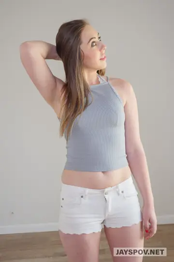 Lexi Lovell – Slim Brunette Strips Off Her Shorts and Panties for Sex