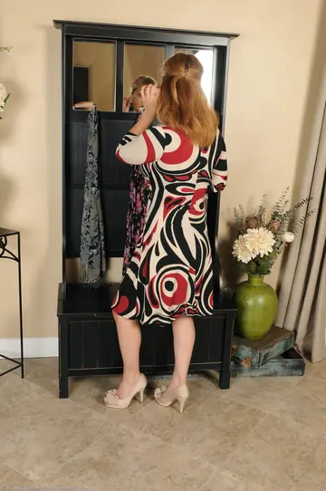 Curvy MILF Strips Off Her Lingerie Dress and Spreads Her Pussy