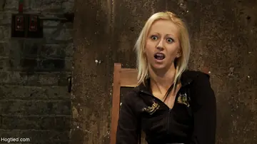 Rene Phoenix – Slim Blonde with Natural Tits Tied Up in Rope Bondage