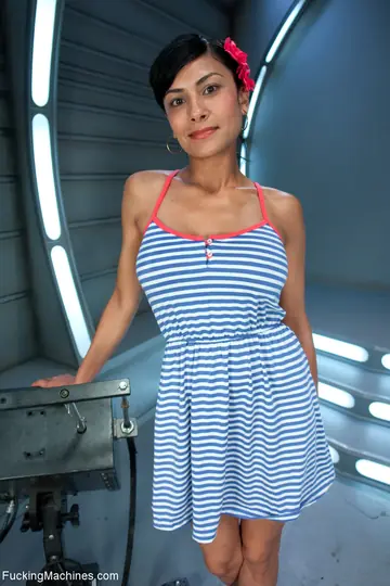 Latina Brunette with Big Tits Rides a Machine Dildo and Uses a Vibrator