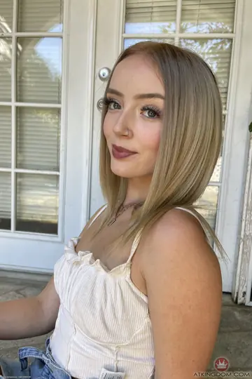 Blonde PAWG in Panties Spreads Her Legs Wide