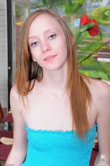 Alyssa Rose – Slim Blonde with Big Natural Tits Strips Out of Her Dress and Spreads