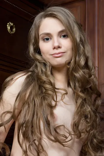Brunette Undresses and Shows Her Hairy Pussy
