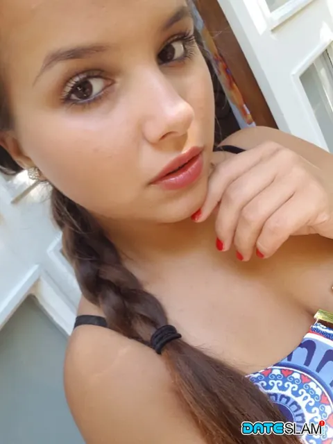 Olivia Nice: Curvy Latina in a Bikini Takes Selfies with Her Phone – photo 12 of 12