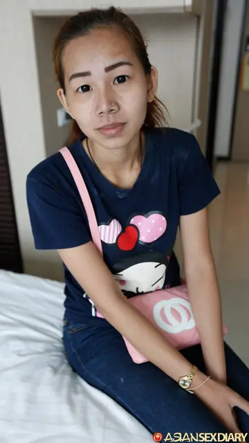 Petite Asian Strips Out of Her Jeans and Lingerie for Sex